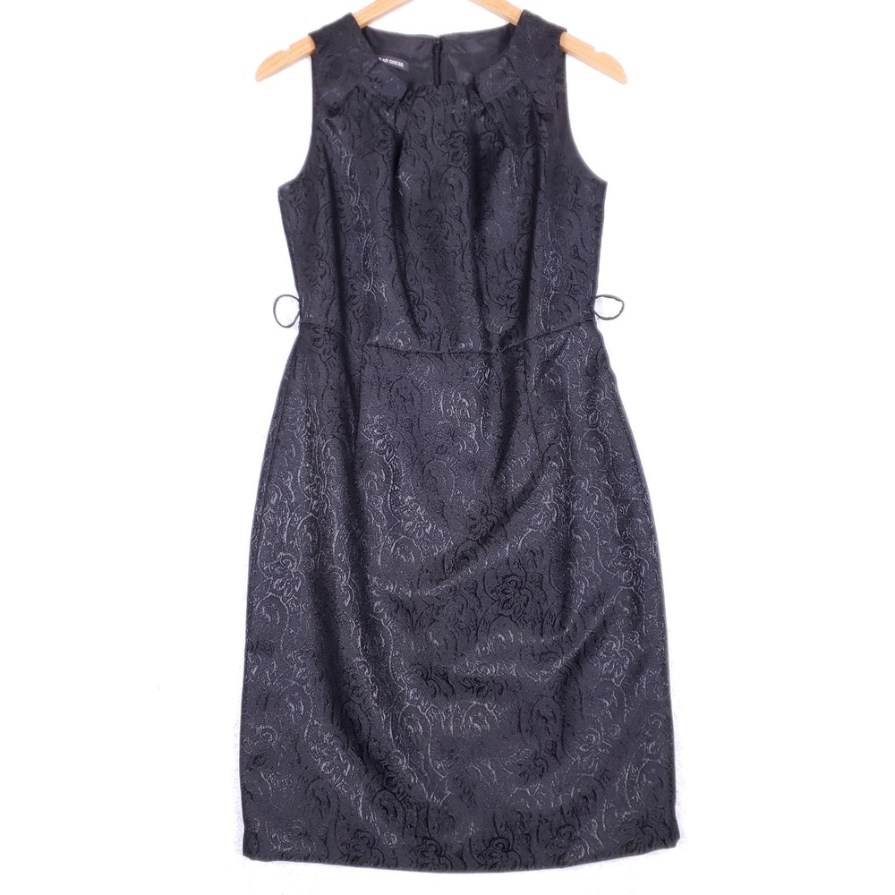 Jones Wear‎ Dress Black Sleeveless Sheath Dress Size 6 Classic Cocktail